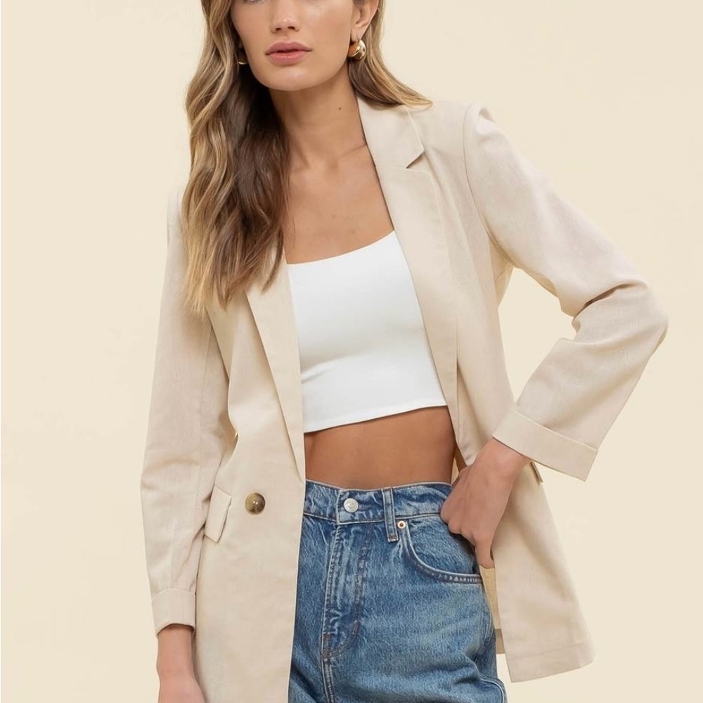 Blu Pepper Beige Blazer